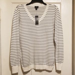 NWT Worthington white & black sweater large